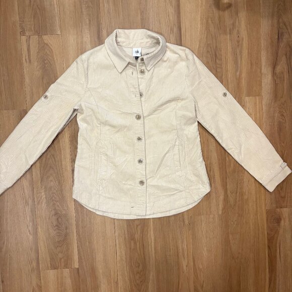 Cabi Scout Jacket 4493 EVOLVE | White Corduroy | Coastal Cowgirl Neutral Jacket - Picture 9 of 9